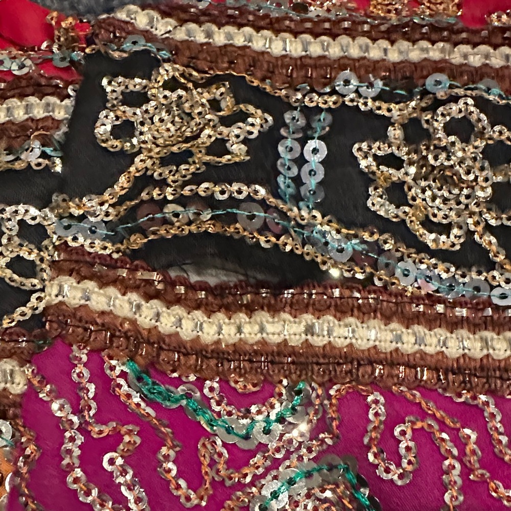 Embellished Multicolor Patchwork Sling Bag Boho H… - image 5